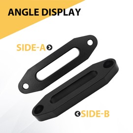 Newnessai 4.88” 124mm Hawse Style Winch Fairlead, Lightweight Automotive Winch Guide, Replacement for Automotive Anchor Cables