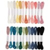 Rico Design Embroidery Thread Set, Multicoloured, 24 Pieces, Pastel