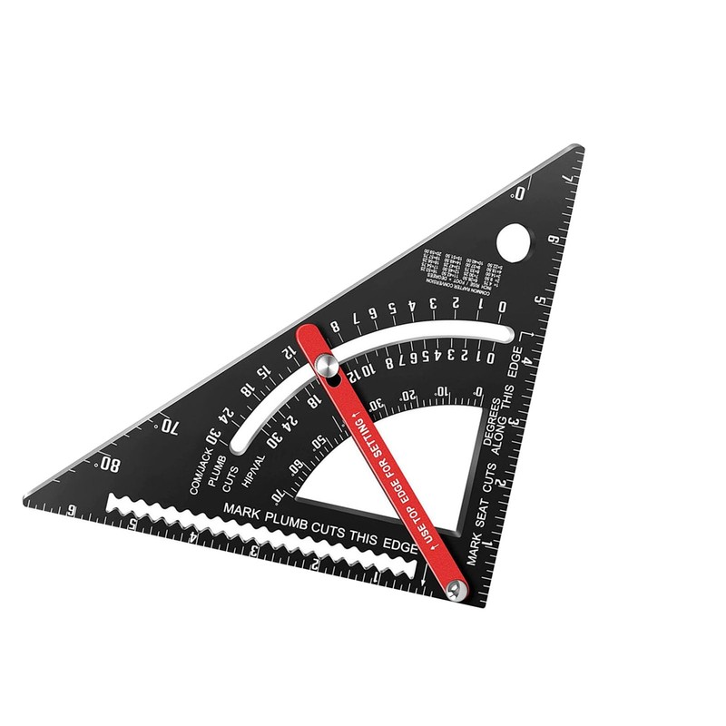 Ruler, 80° Angle Measuring 7 Inch Beam Square Aluminum Alloy
