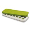 Joseph Quicksnap Plus Easy-Release Ice-Cube Tray with Stackable Lid, Green
