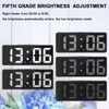 Digital Alarm Clock with Adapter, LED Clock for Bedroom, Electronic