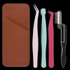 Lash Cluster Tweezer Set with Comb, Set of 4 Eyelash
