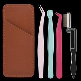 Lash Cluster Tweezer Set with Comb, Set of 4 Eyelash Applicator Tools