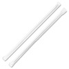 Genuine Joe Jumbo Translucent Wrapped Straws, Clear