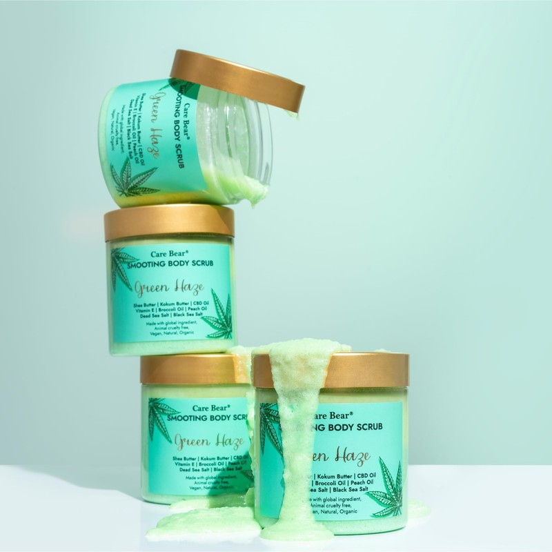 Care Bear Glättendes Körperpeeling 350 g, Тotes Мeersalz Peeling, intensiv