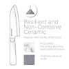 KYOCERA INNOVATIONwhite 5.5" Ceramic Santoku Knife - White Z212 Blade