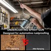 Undercoating Spray Gun with 1000ml Suction Feed Cup,Straight & 360°
