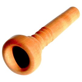 Rieger & Gräf FL7C-D Pear Mouthpiece for Flugelhorn (High-Quality Mouthpiece for Flugelhorns, Made of Oiled Pear Wood with German Shaft for Large Volume)