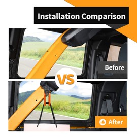 Voodonala for Ford Bronco Trunk Hook Interior Trunk Organizer Grocery Bag Hooks Compatible with Ford Bronco 2021 2022 2023 2&4Door Trunk Storage Hook -Orange,1pc