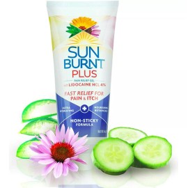 Gel A Sun Burnt Más After Sun Con Lidocaína, 4 Onzas