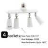 DiCUNO Light Socket Splitter 4 Way Adapter, 4 in 1