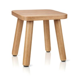 9 Inch Small Wooden Step Stool Solid Wood Stool Wooden Step Stools for Adults Non-Slip One Steps Stools Small Square Stoolss Legs Detachable Holds up to 300 Lbs Bedroom Kitchen