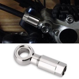 HilBeliFU Oil Disc Insert Kit, 0.19in Olive Hose Adapter with Sealing Loops, Stainless Steel Bike Olive Hose Fittings Accessories Compatible with SLX, XT, MT4, 30mm