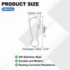 PATIKIL Lanyard Hooks, 100 Pcs 25mm Stainless Steel 304 Spring