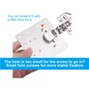 Cakuuma Cabinet Hinge Repair Plate Kit - Classic Style, Stainless