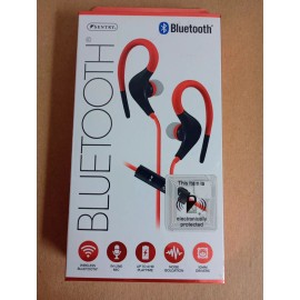 SENTRY BLWBT234 Earbuds Sport Hook Bluetooth RED