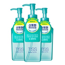 TISS Perfect Off Oil 230ml Blue 3pcs / 티스  TISS 퍼펙트 오프 오일 230ml 파란3개