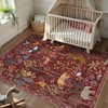 OJIA Jungle Print Washable Area Rugs 5x7, Soft Rugs for