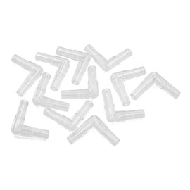 sourcing map 12pcs L Shape Tubing Connector Aquarium Fish Tank Air Pump Accessory