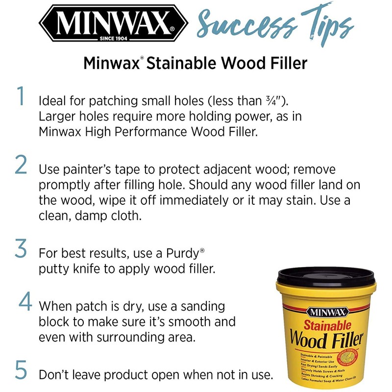 Minwax 42852000 Stainable Wood Filler, 6-Ounce - New