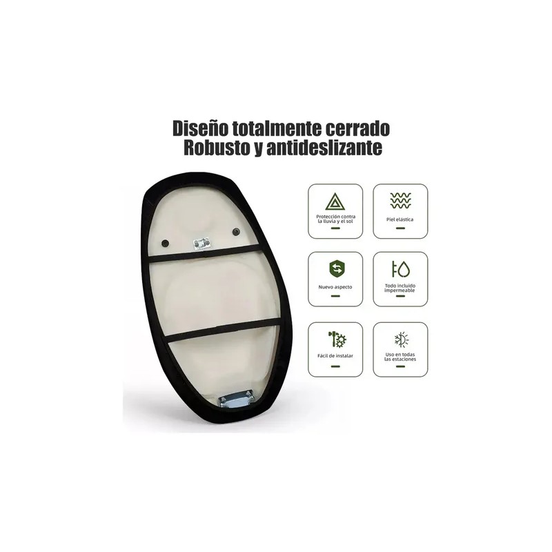 Funda De Asiento Impermeable Con Protección Solar Para Moto