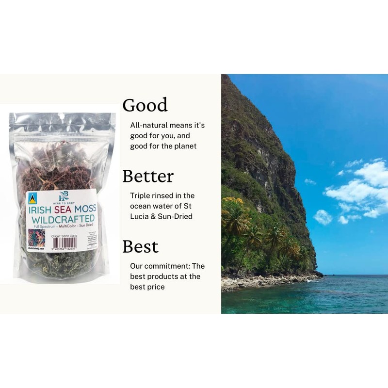 Herb To Body Full Spectrum Irish Sea Moss | Premium