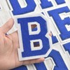 Single 4.5" Blue Chenille Varsity Letter Patch – Iron-On Applique