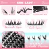 Fyonas Lash Clusters Wispy Cluster Eyelash Extensions 10-16mm Natural Eyelash