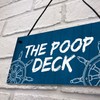RED OCEAN Funny Nautical Theme Sign For Bathroom Toilet Loo