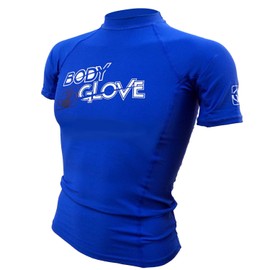Body Glove - Junior’s Basic Fitted Short Sleeve Rash Guard, Royal, 14