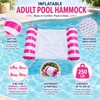 Inflatable Pool Hammock Floats for Adults – 4-in-1 Water Lounger