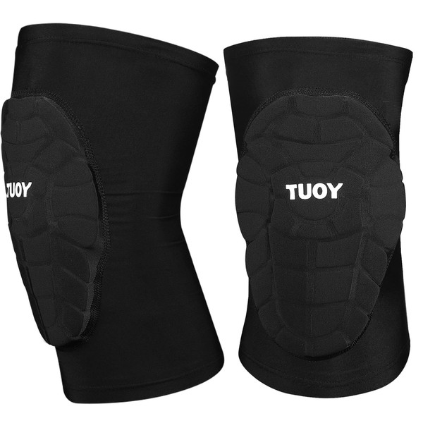 TUOY Compression Knee Pads Padded Knee Protection Pad - Youth