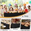Hiasan Black Fitted Table Cloth 1 Pack, 72 x 30