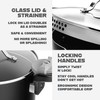 GOTHAM STEEL 5 Qt Ceramic Stock Pot Multipurpose Pasta Pot
