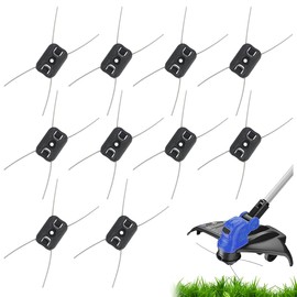 zhongko 10pcs Steel Wire Trimmer Heads, 150mm Four Head String Trimmer Replacement Head, Weed Wacker Attachment, String Trimmer Head for Gardens and Lawns, Electric Lawn Trimmer Essential Replacement