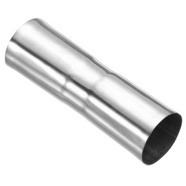 PATIKIL 1 1/2" (38mm) ID Straight Pipe Fitting, 304 Stainless Steel Coupling Metal Tube Connector Adapter for Irrigation Water Pipelines, DIY, 130mm Long