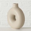 Boltze Lanyo 2024829 Vase Set (Beige, Ceramic Flower Vase, Round