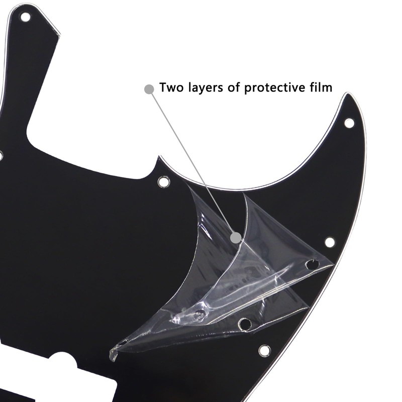 Phrilam 10-Hole Jazz Bass Pickguard for Fender 4 String Bass,