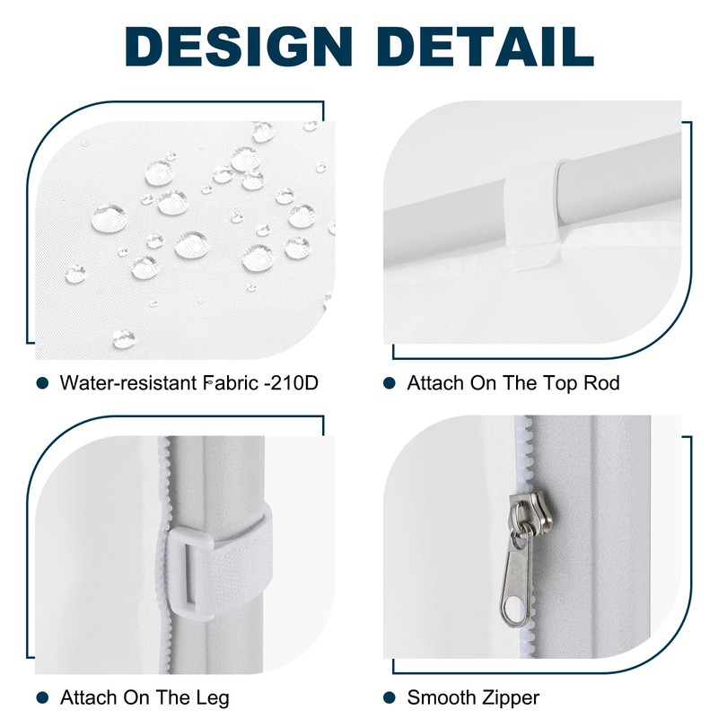 MASTERCANOPY 8x8ft Canopy SunWall Instant Canopy SideWall for Pop Up