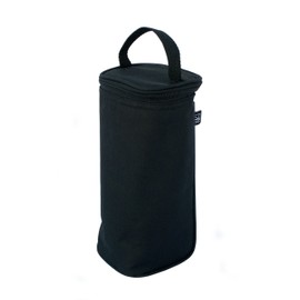 J.L. Childress Breast Milk Cooler Travel Bag - Insulated Baby Bottle Storage Bag, Portable Organizer Pack for Breast Milk, Use for Daycare or On the Go, Fits 1-2 Bottles - Black