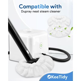 KeeTidy Steam Cleaner Cleaning Pads Compatible with Dupray Neat Steam Cleaners Accessories Microfiber Cloths 2 Pack Large Bonnets + 4 Pack Small Bonnets