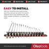 Olsa Tools Wall Mount Wrench Organizer | Red Anodized Aluminum