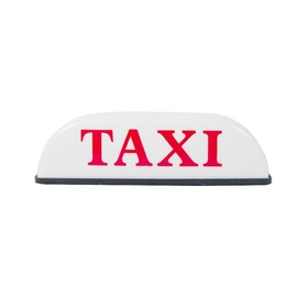 Taxi Sign Cab Lights Magnetic Car Roof Taxi Top Sign Indicator Lights Lamp Topper Car Light 12V Automotive Car Top Light Waterproof & 25cm Power Cords (White)