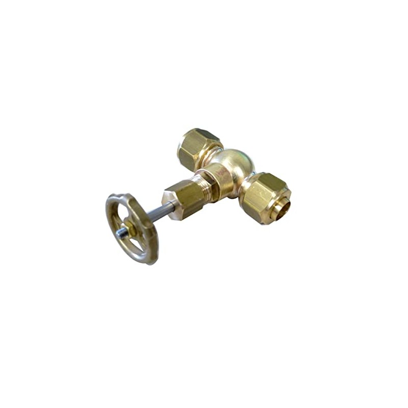 Globe Valves 1/4" pipe 180 deg 5/32" 180 deg