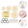 Healeved Donut Hair Bun Maker Set with Pins Elastic Ties
