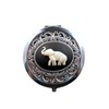 Handmade Elephant Cameo Compact Mirror
