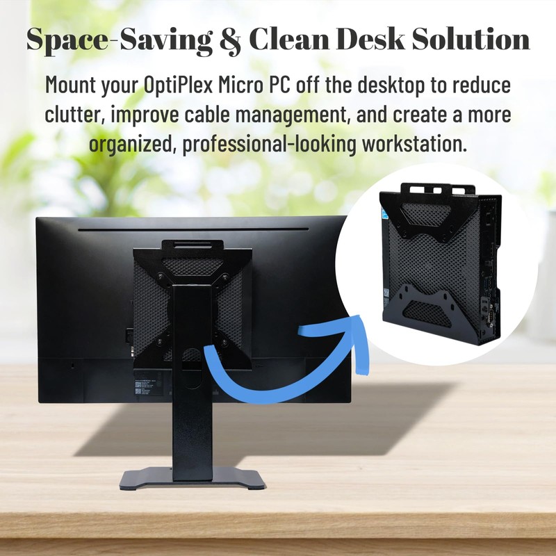 Bonscalate Metal Mini PC Mount Compatible with Dell OptiPlex Micro