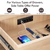 3-Way Installation Power Strip with 2 USB A and 2