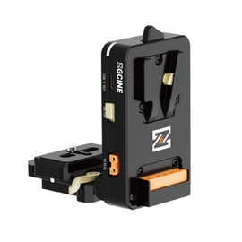 ZGCINE VM-VP4 V-Mount Battery Plate, V Lock Battery Plate with Dual Quick Release Plate for Arca-Swiss, L-Shape Compact & Foldable V Mount Battery Plate for V Mount Battery, DSLR Camera, Tripod