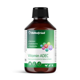 Röhnfried Vitamin ADEC 250 ml | Vitaminkonzentrat | Futterergänzungsmittel für die Vitaminversorgung von Hühnern, Tauben & Geflügel